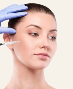 cheek injection by a cosmetic surgery specialist