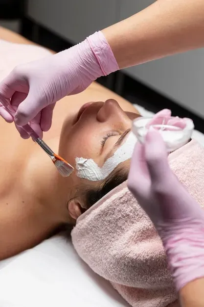 cheek peel application, new-cell renewal, chemical peels, orland park