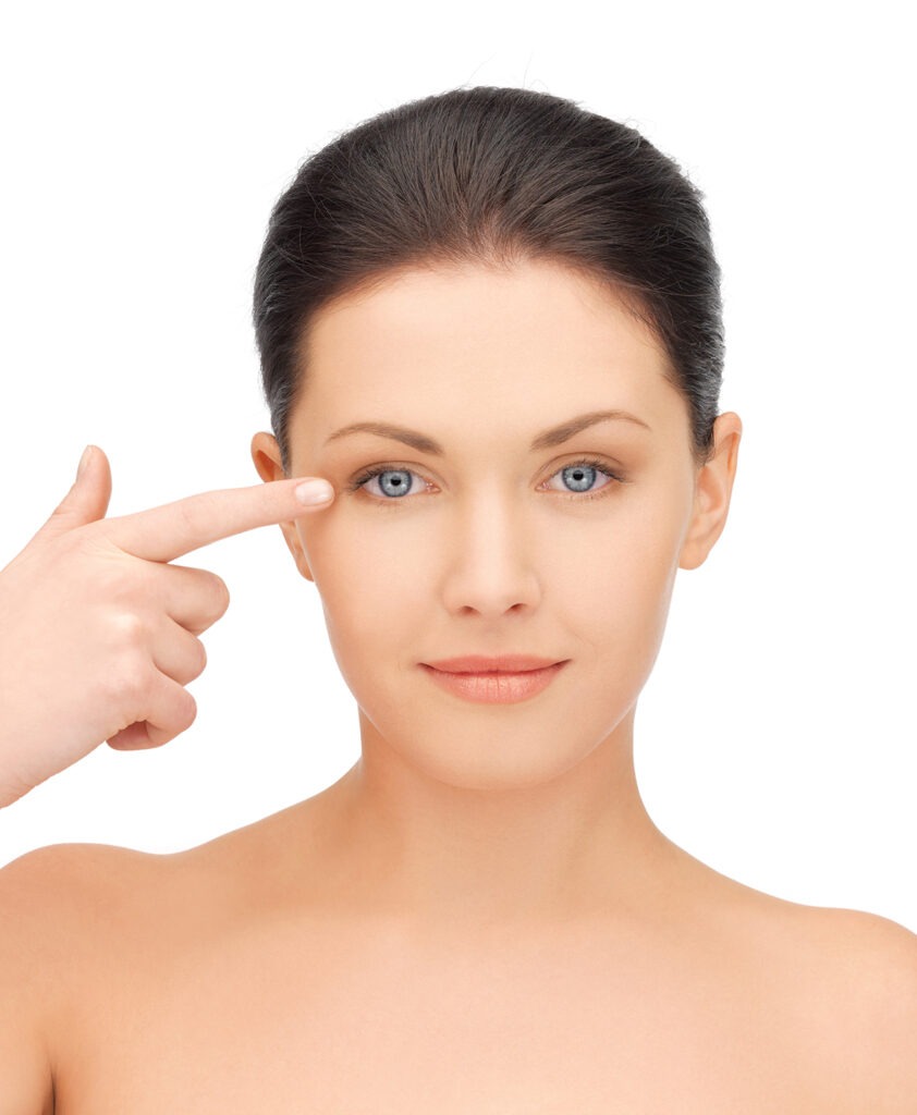 eye-area touch pose, med spa oak brook rejuvenation focus