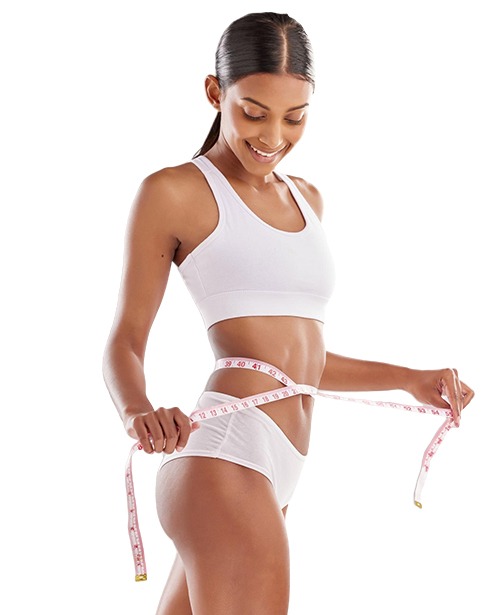 liposuction south barrington, side-waist measurement view